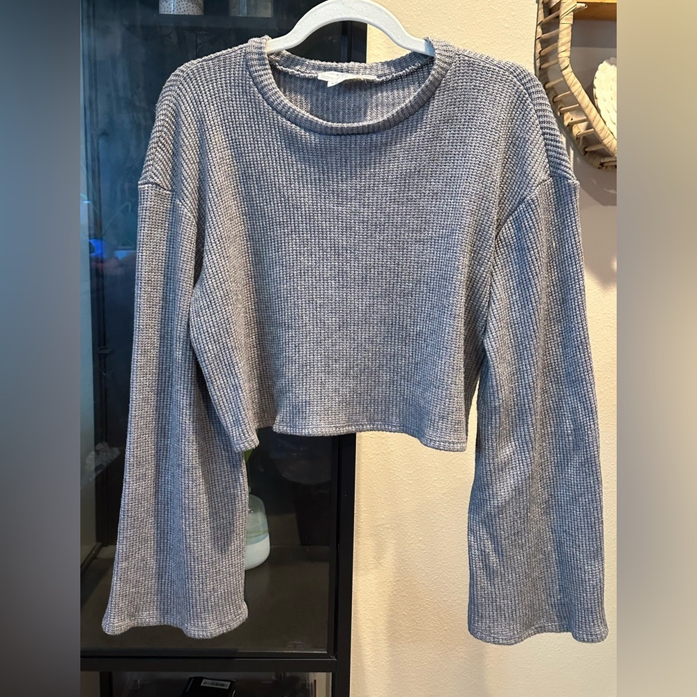 Urban Outfitters Heather Gray Knit Top